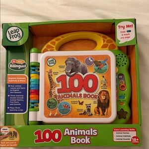 100 Animals Book - Bilingual Interactive Toy